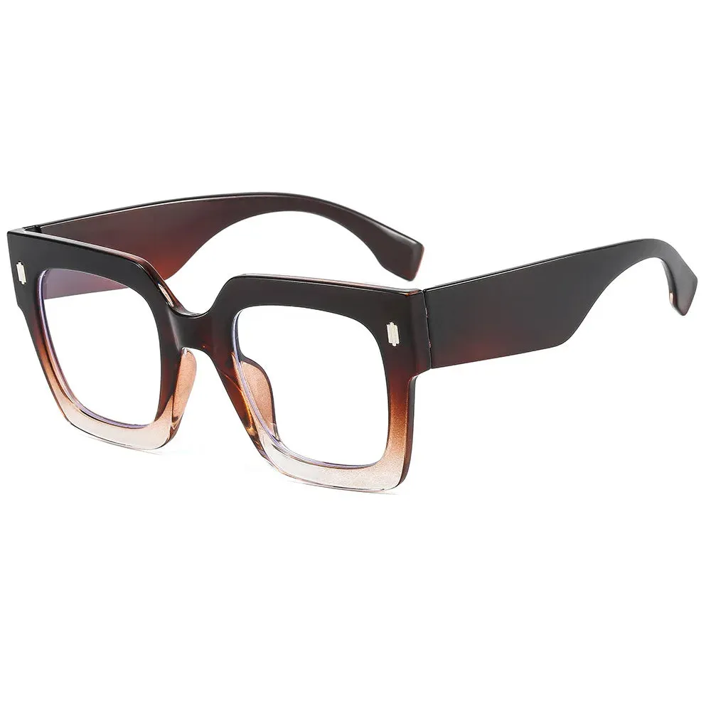 Classic Luxury Big Frame Square Sunglasses UV400 Fashion Shades