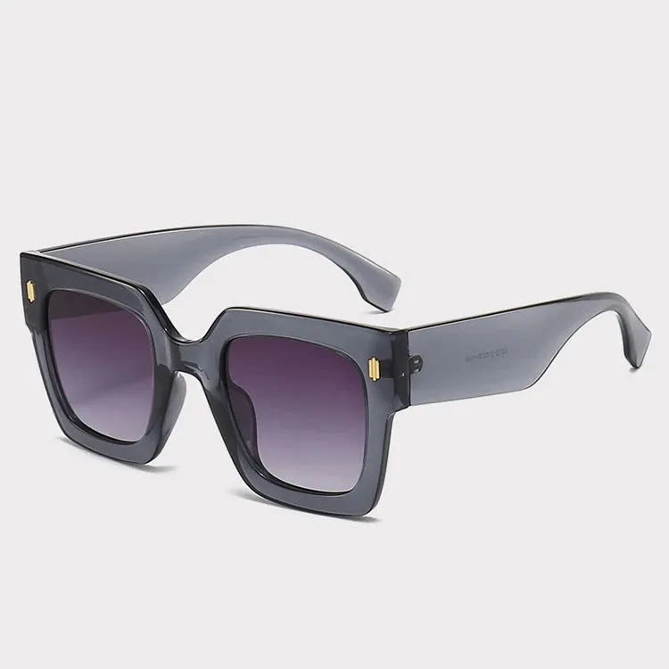 Classic Luxury Big Frame Square Sunglasses UV400 Fashion Shades