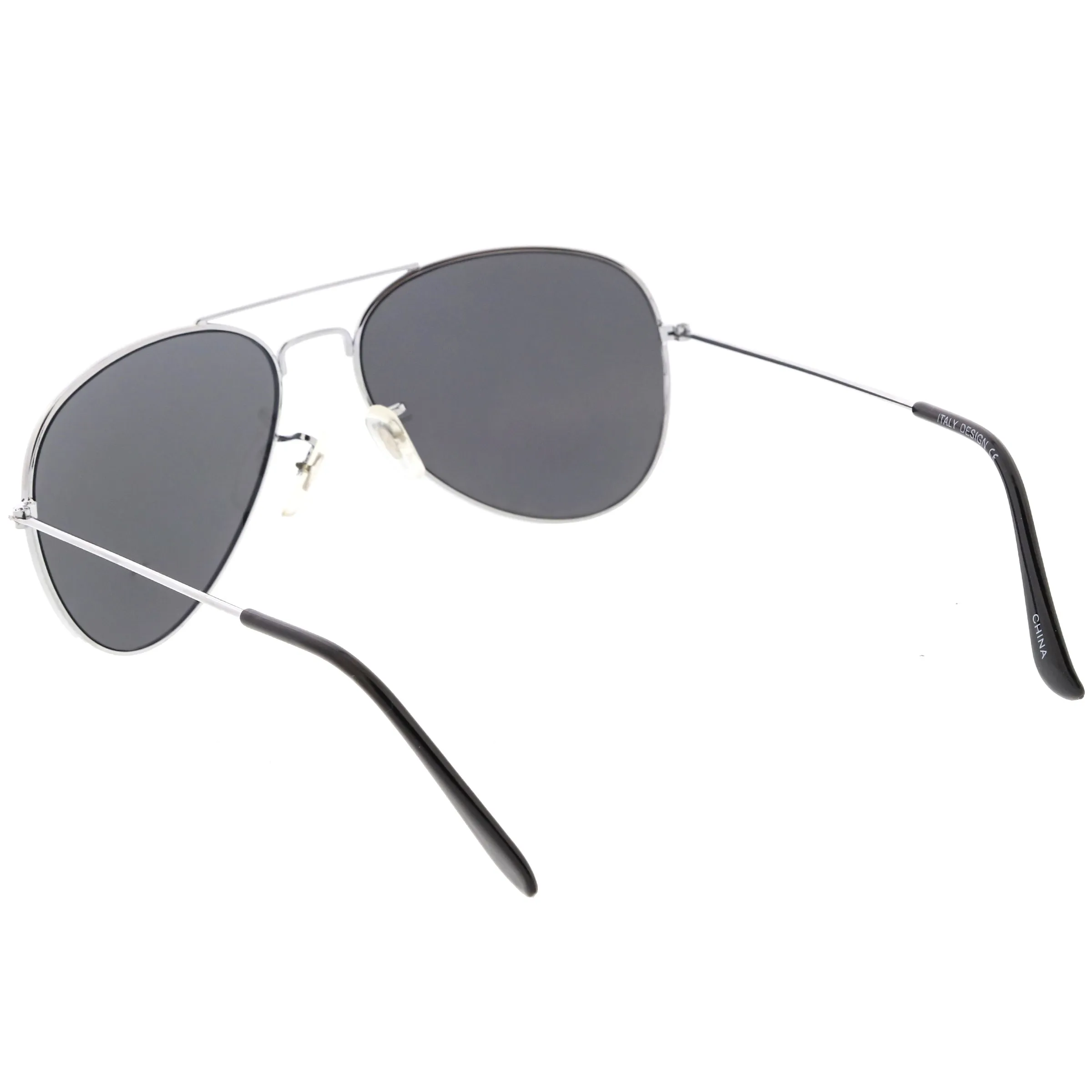 Classic Metal Silver Mirror Lens Aviator Sunglasses C781