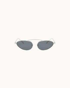 Daphne Polarized Sunglasses - Black/Silver, Polarized   100% UV Protection