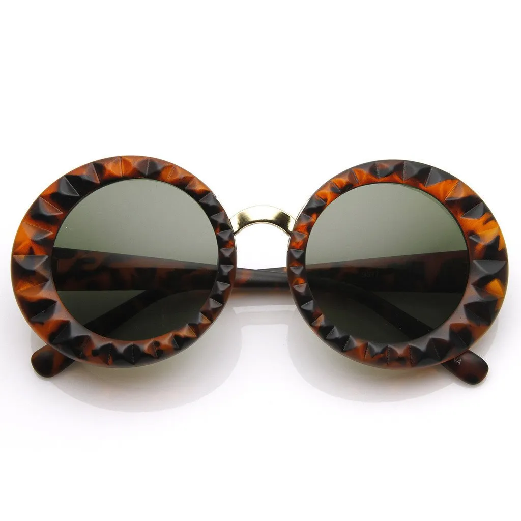 Designer Fashion Round Circle Womens Sunglasses 8772