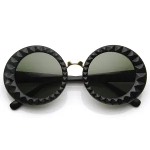 Designer Fashion Round Circle Womens Sunglasses 8772