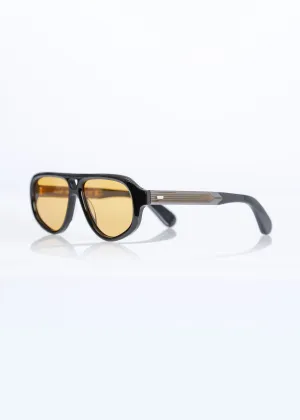 ELLIOT SUNGLASSES  / BLACK-AMBER