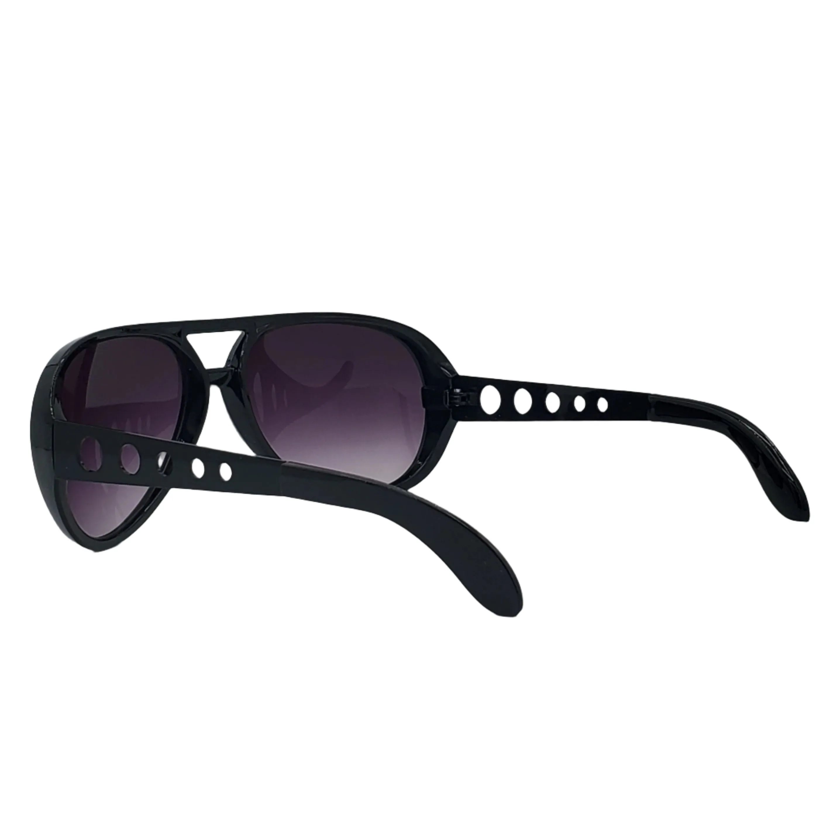 Elvis Style Aviator Sunglasses in Black