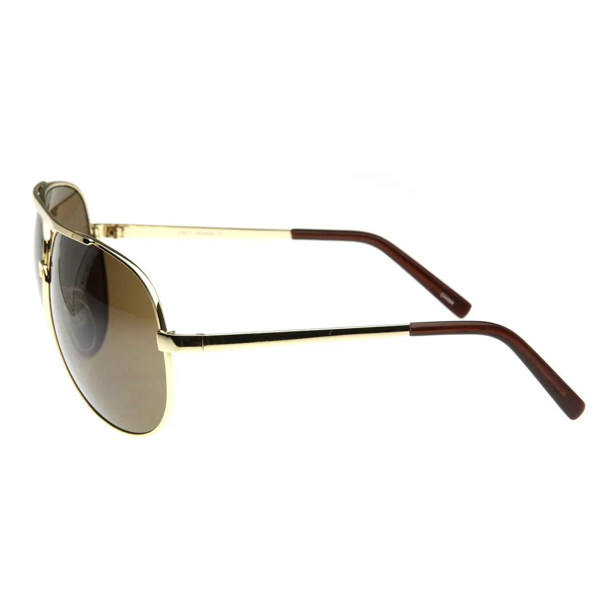 Extra Large Metal Oversize Frame Aviator Sunglasses 1580 70mm