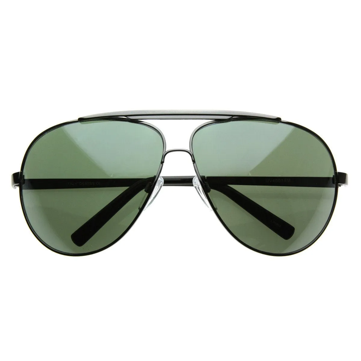 Extra Large Metal Oversize Frame Aviator Sunglasses 1580 70mm