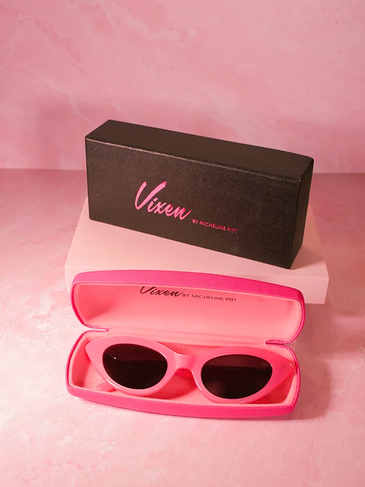 Fashion Doll Cat Eye Sunglasses in Pink - Vixen by Micheline Pitt