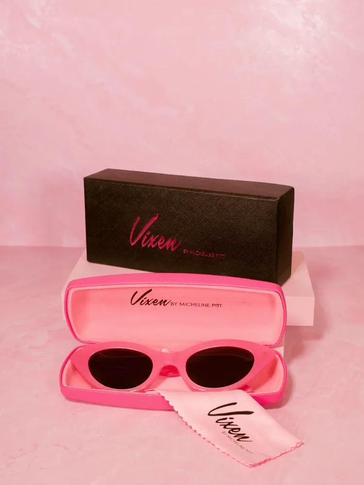 Fashion Doll Cat Eye Sunglasses in Pink - Vixen by Micheline Pitt