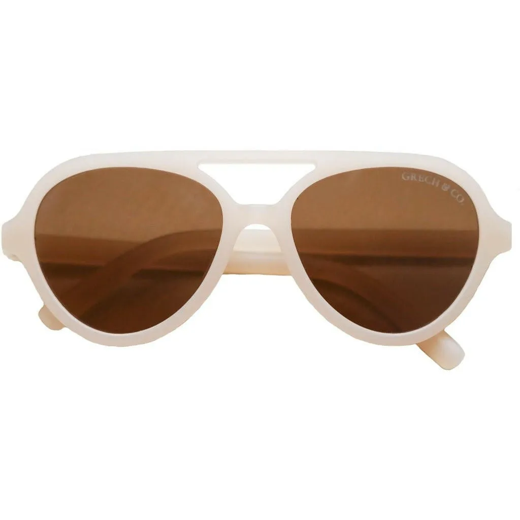 Grech & Co Aviator Sunglasses - Child - Cream White
