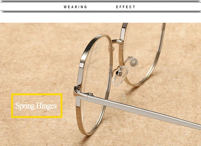 Hotony Women's Full Rim Alloy Cat Eye Frame Eyeglasses 3449