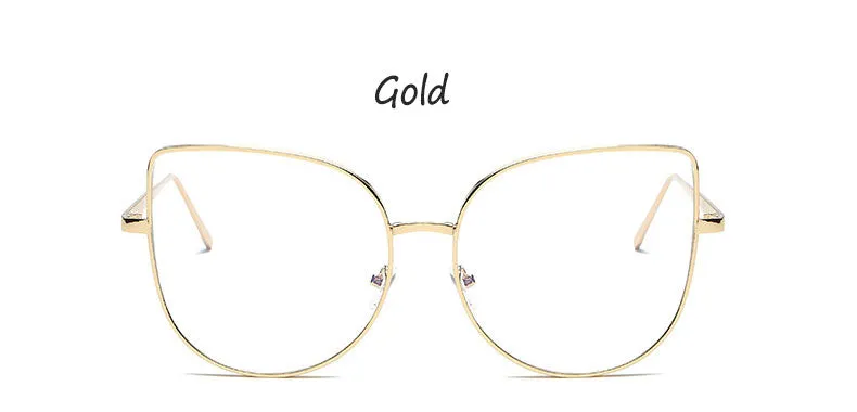 Hotony Women's Full Rim Alloy Cat Eye Frame Eyeglasses 3449