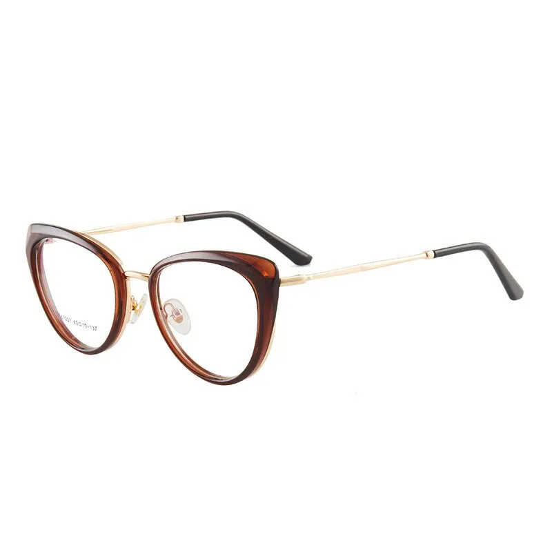 Hotony Women's Full Rim TR 90 Resin Cat Eye Frame Eyeglasses 7007