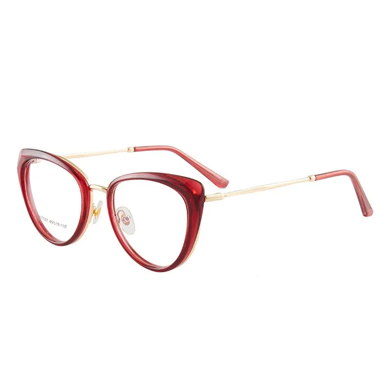 Hotony Women's Full Rim TR 90 Resin Cat Eye Frame Eyeglasses 7007