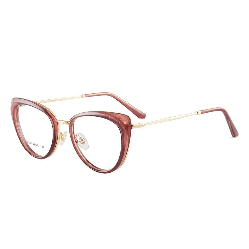 Hotony Women's Full Rim TR 90 Resin Cat Eye Frame Eyeglasses 7007