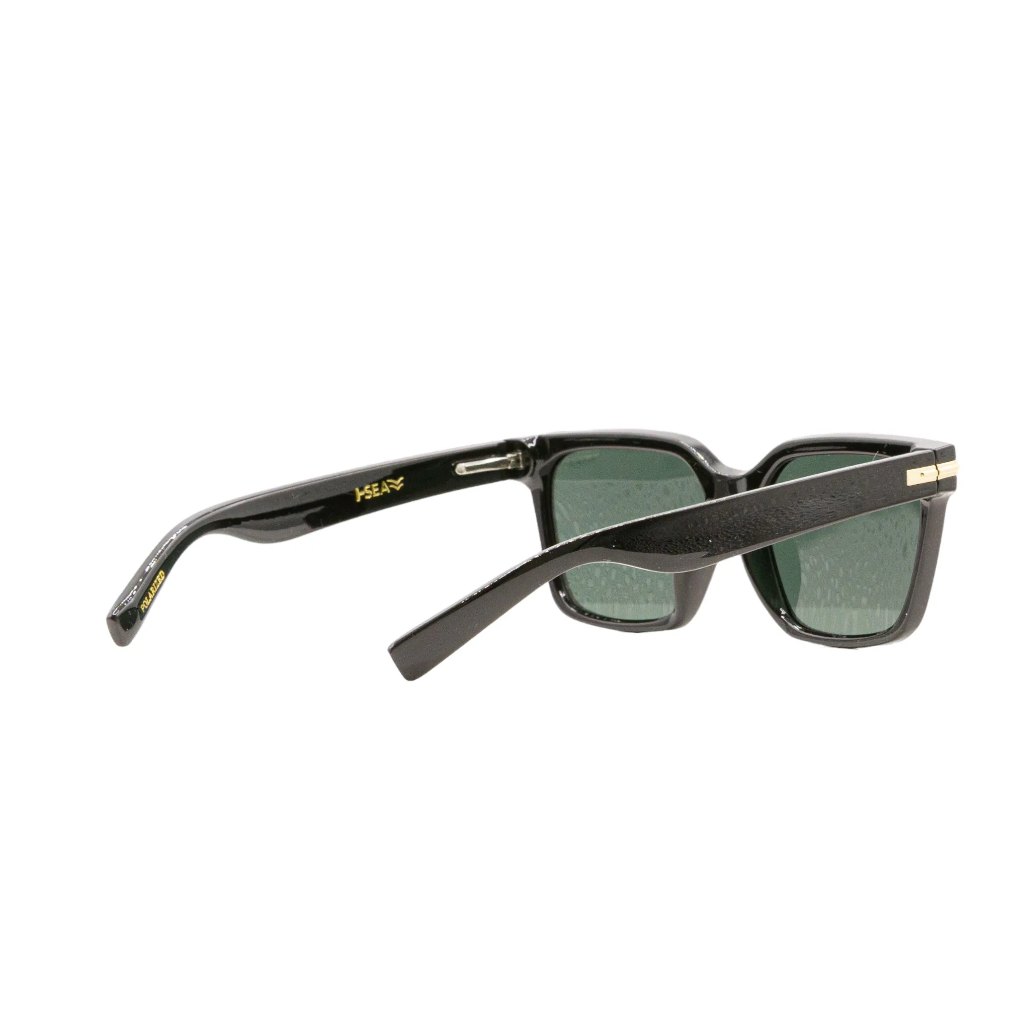 I-SEA Rising Sun Sunglasses - Black/Smoke Polarized