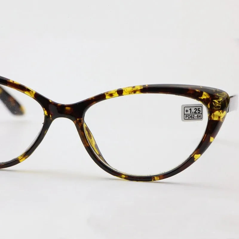 Iboode Women's Full Rim Cat Eye PC Plastic Reading Glasses F414