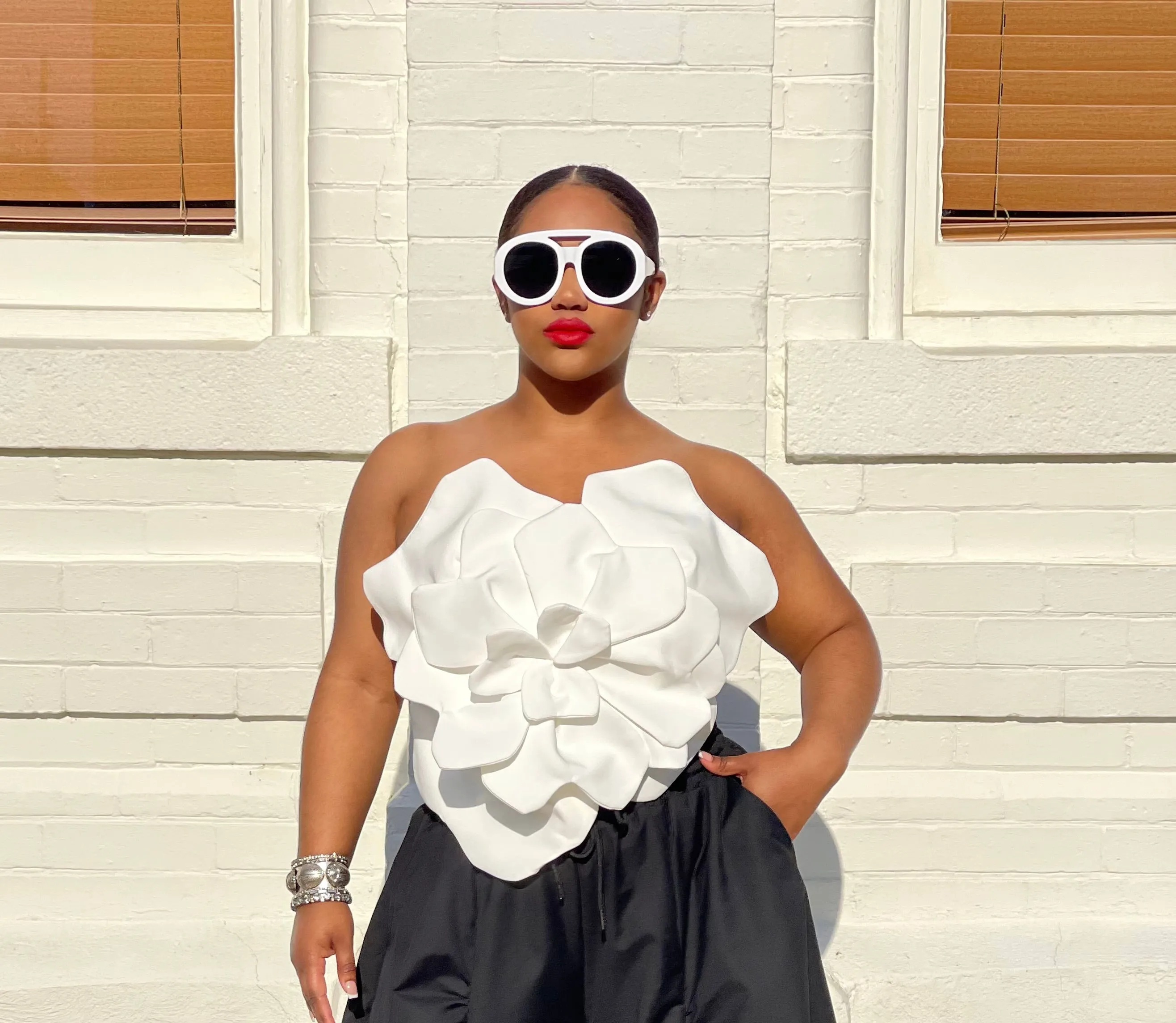 Jackie Sunglasses White