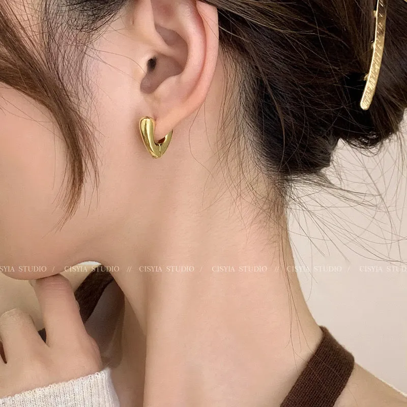 Just Lil Things Gold Hoop Earrings jlt12068