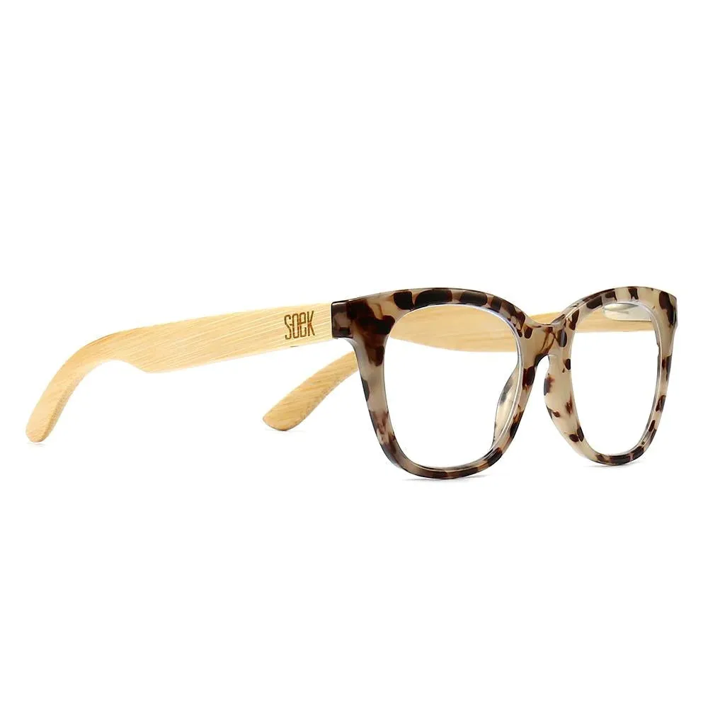 LILA GRACE IVORY TORTOISE -  Wooden Blue Light Blocking Magnifying Reader