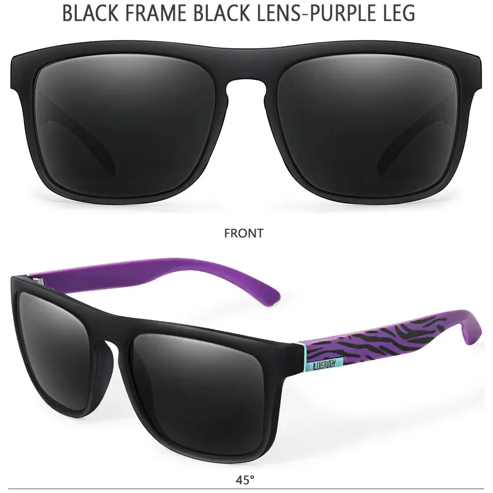LOISRUBY Brand Square Cycling Sunglasses Men Women Polarized Goggles for Fishing Driving Running UV400 Eyewear