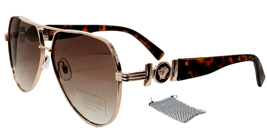 Men & Women Hip Hop Large Aviator Sunglasses