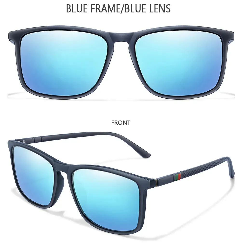 Men Women Fashion Cycling Sun Glasses  Travel Driving Fishing Male Eyewear UV400 Luxury Square Vintage Polarized Sunglasses