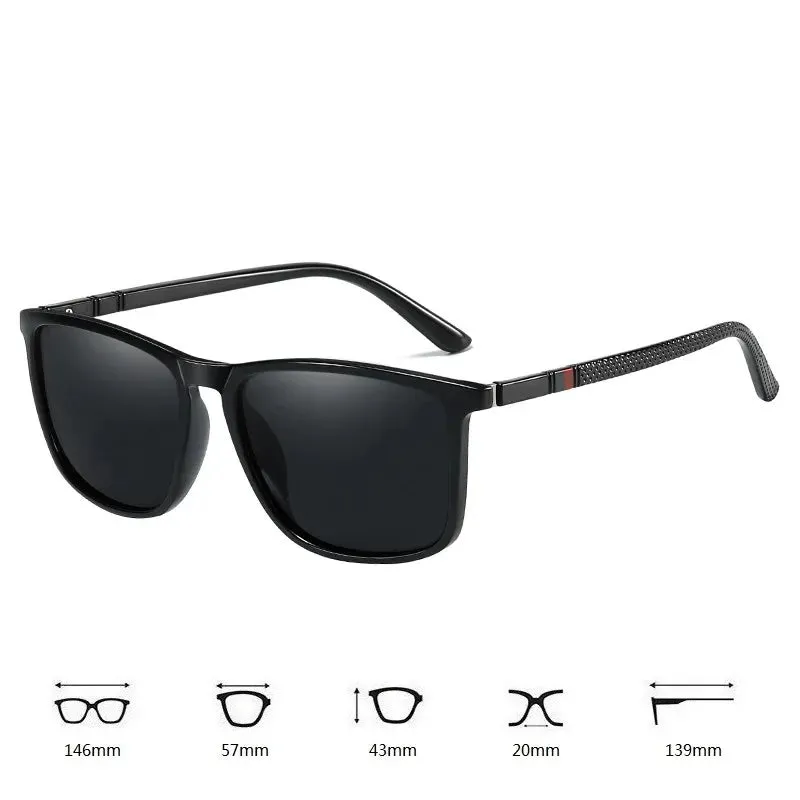 Men Women Fashion Cycling Sun Glasses  Travel Driving Fishing Male Eyewear UV400 Luxury Square Vintage Polarized Sunglasses
