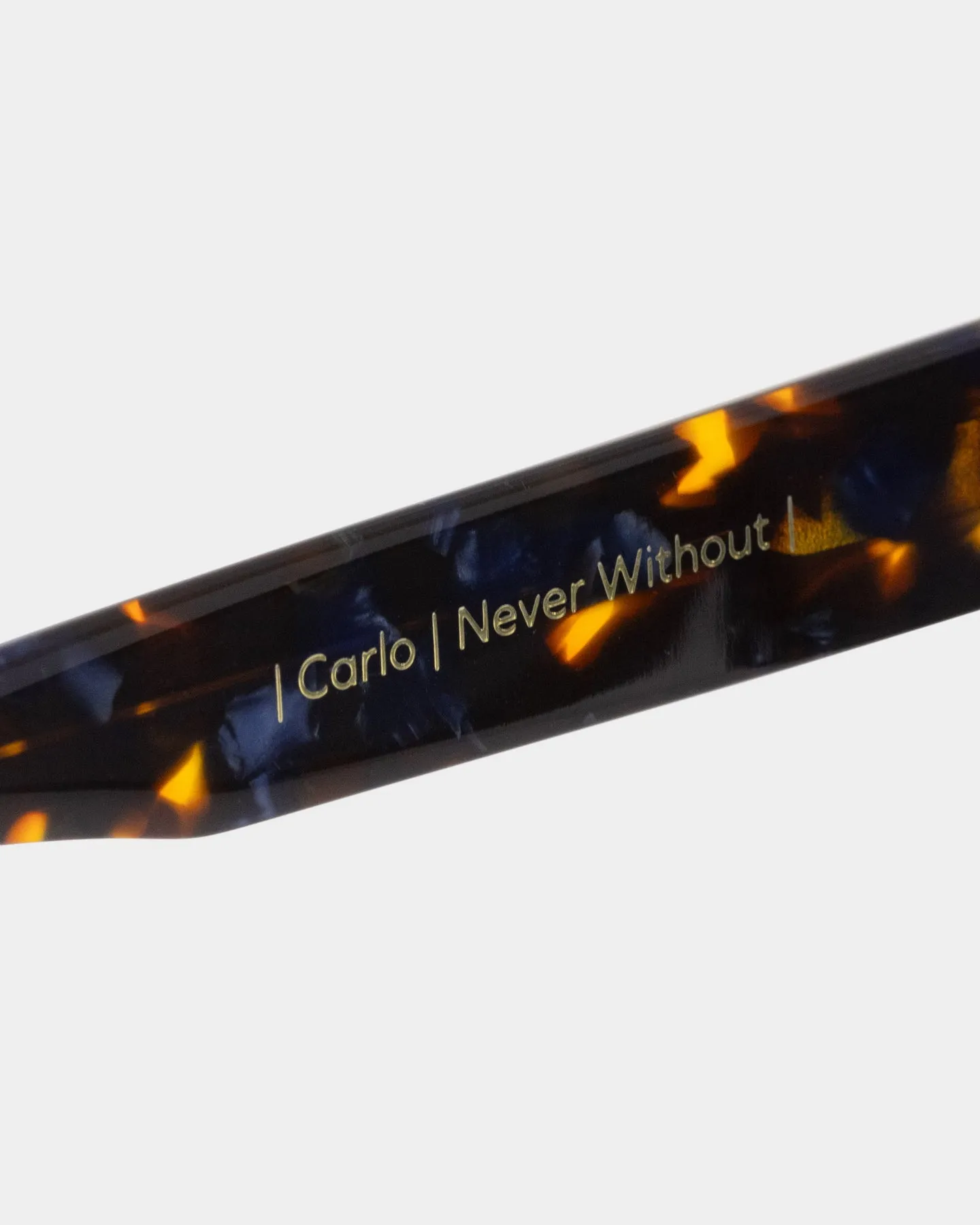 Nuqe Carlo Sunglasses Blue Tort/Gold