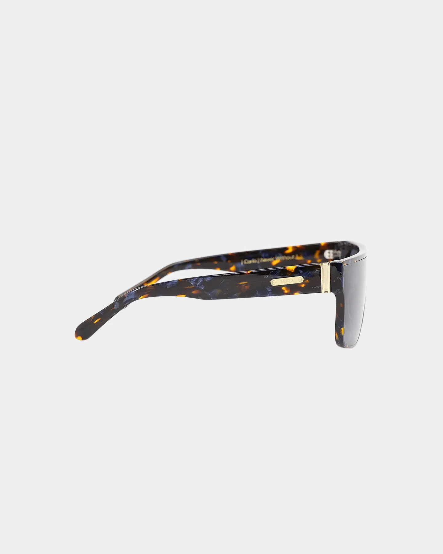 Nuqe Carlo Sunglasses Blue Tort/Gold