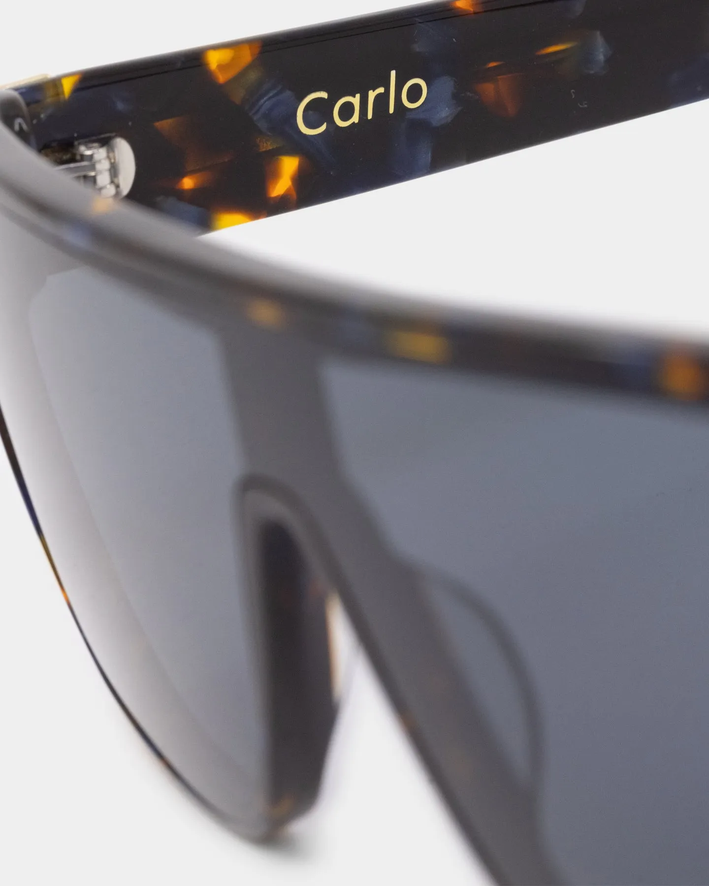 Nuqe Carlo Sunglasses Blue Tort/Gold