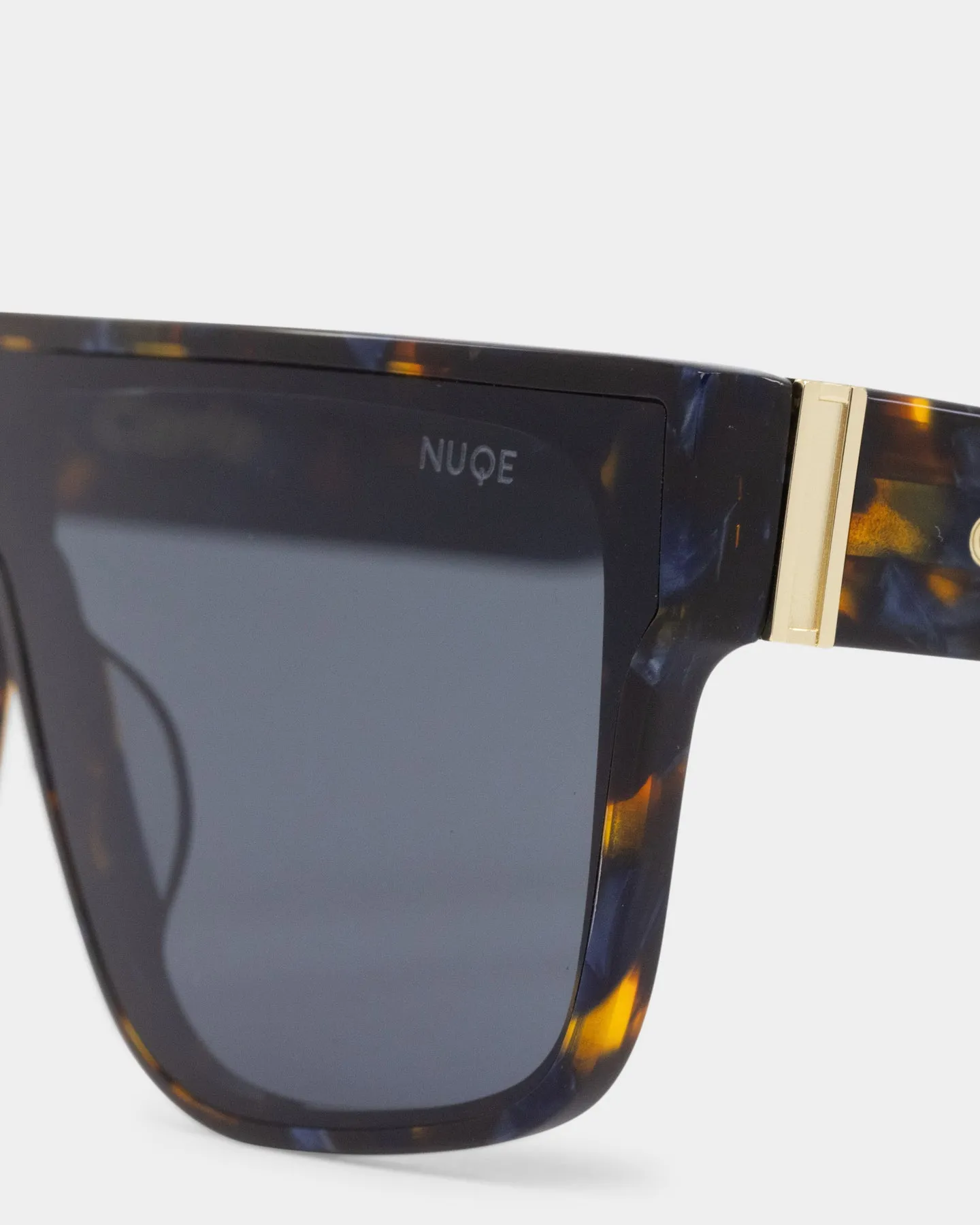 Nuqe Carlo Sunglasses Blue Tort/Gold