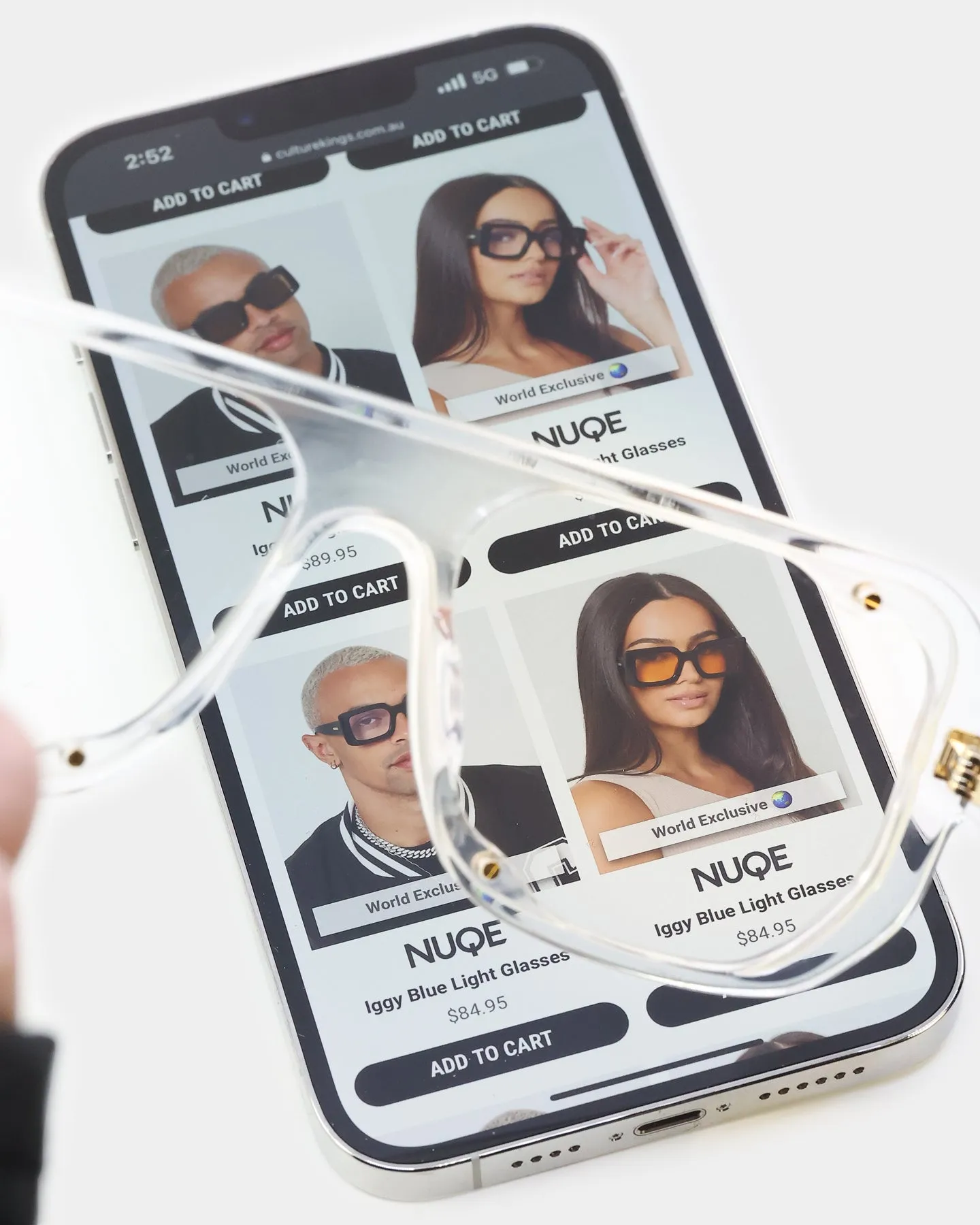 NUQE Enzo Sunglasses Clear/Bluelight
