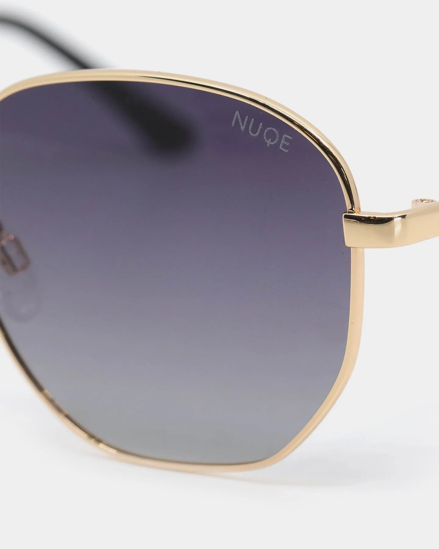NUQE Men's Rewind Sunglasses Black/Gold