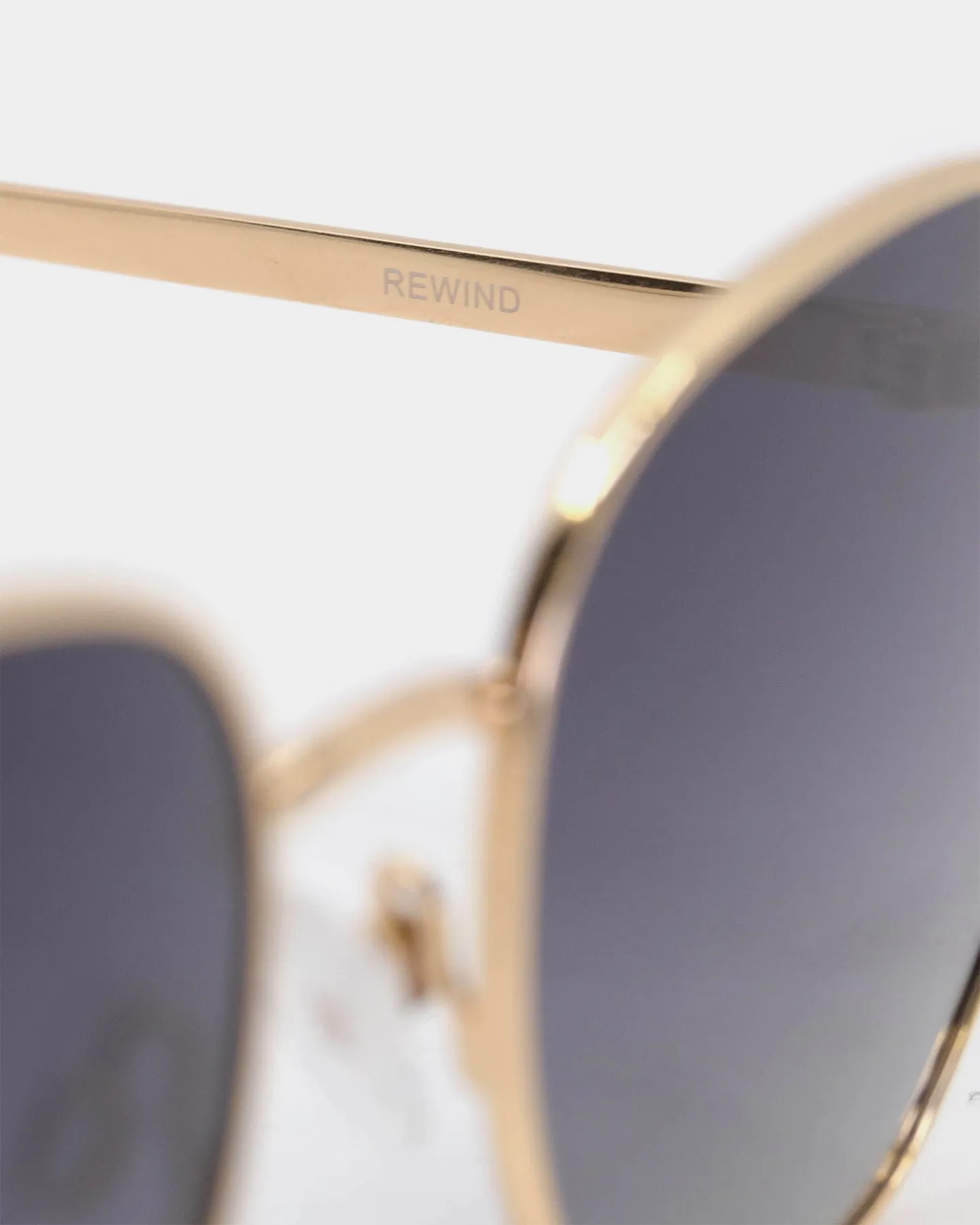 NUQE Men's Rewind Sunglasses Black/Gold
