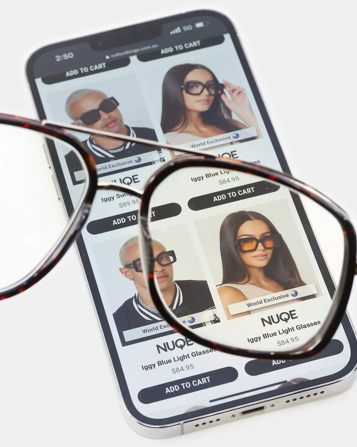 NUQE Quattro Sunglasses Tort/Blue Light