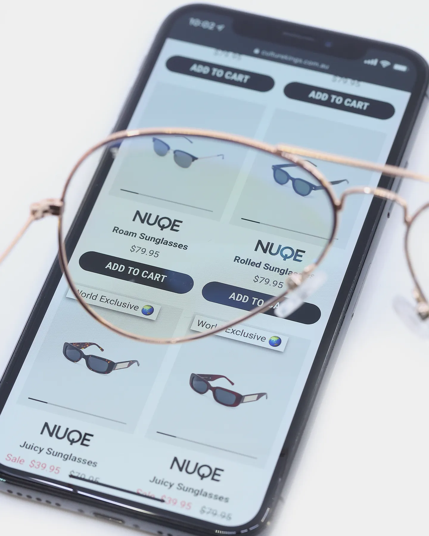 NUQE Rolla Bluelight Glasses Gold/Bluelight