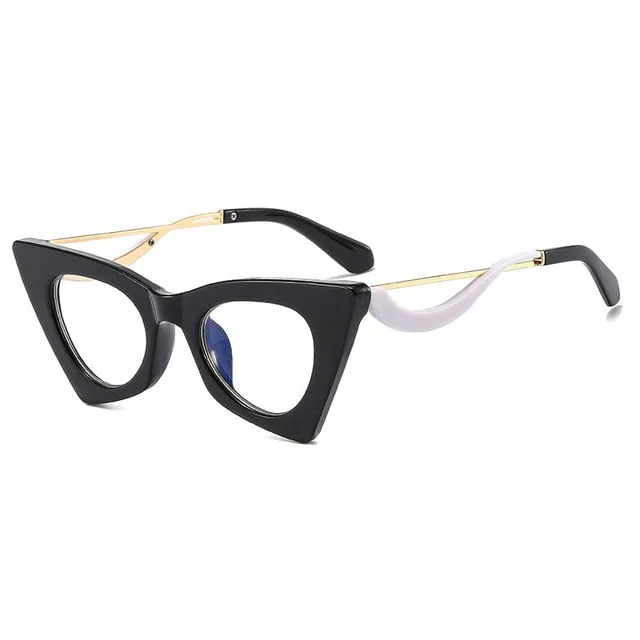 Oec Cpo Retro Cat Eye Optical Glasses Frames--Fashion Clear Lens Glasses