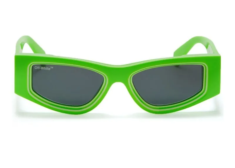 Off-White Andy Square Sunglasses Green/Grey
