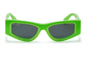 Off-White Andy Square Sunglasses Green/Grey