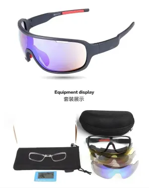 Outdoor Sports Glasses Shades Factory PC Full Coating Lens Bike Sunglasses TR90 Frame Uv400 Polarized Cycling  Set