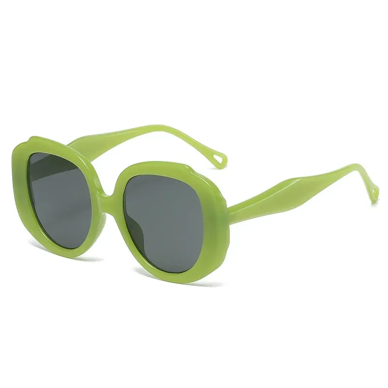 Oversize Oval Cycling Sunglasses Women Candy Color Pink Goggles Fashion Gradient Sun Glasses UV400 Eyewear Frame Ladies Shades