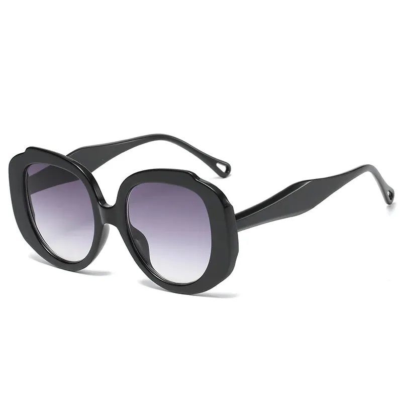 Oversize Oval Cycling Sunglasses Women Candy Color Pink Goggles Fashion Gradient Sun Glasses UV400 Eyewear Frame Ladies Shades