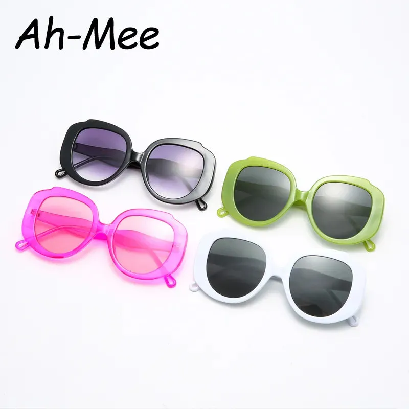 Oversize Oval Cycling Sunglasses Women Candy Color Pink Goggles Fashion Gradient Sun Glasses UV400 Eyewear Frame Ladies Shades