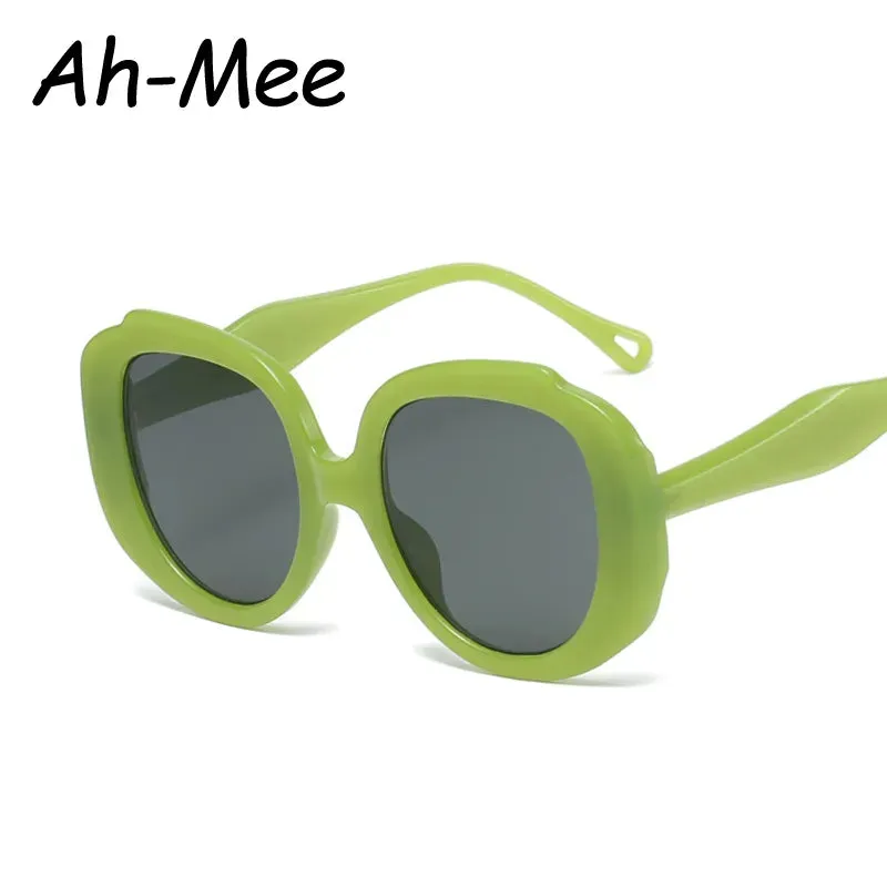 Oversize Oval Cycling Sunglasses Women Candy Color Pink Goggles Fashion Gradient Sun Glasses UV400 Eyewear Frame Ladies Shades