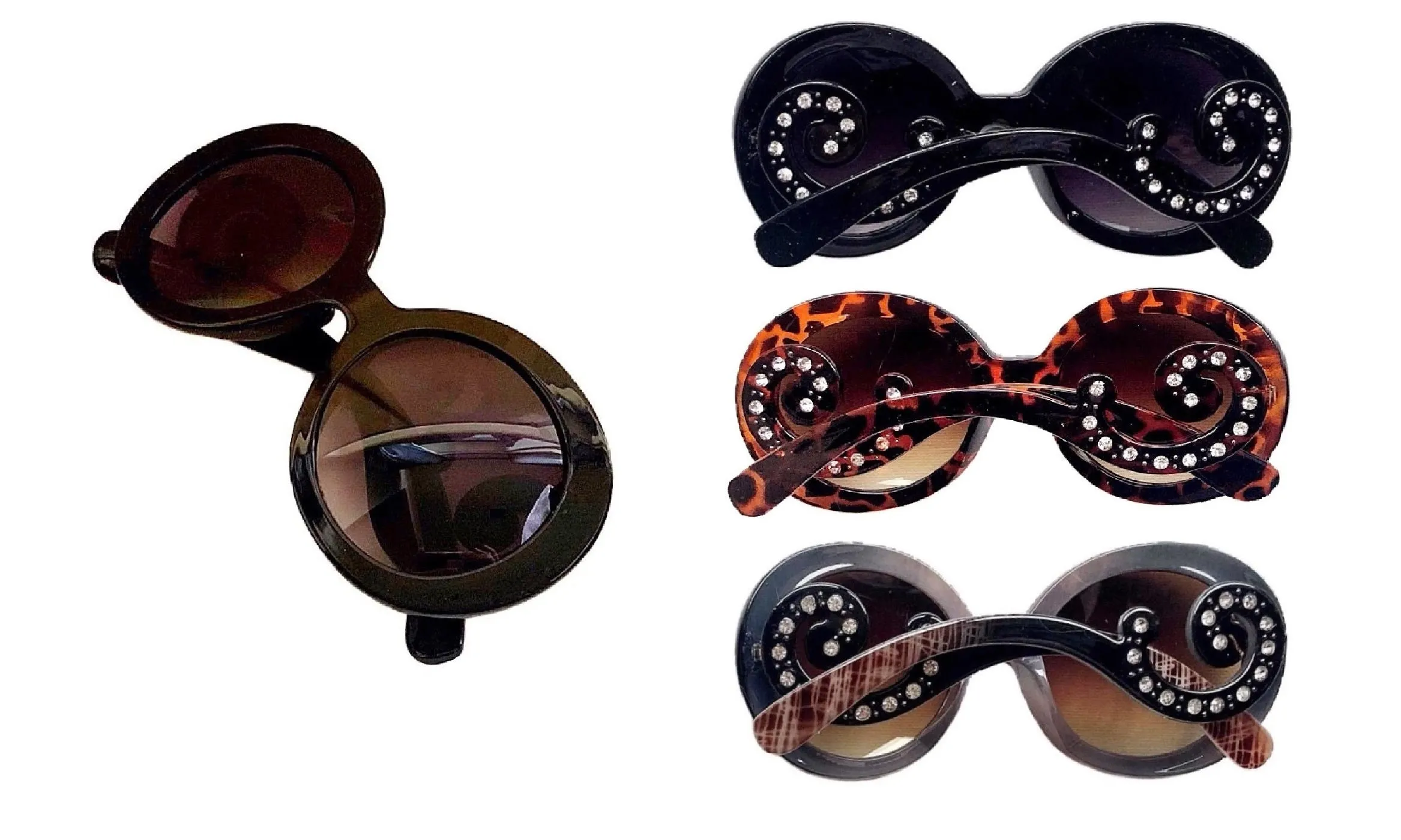Oversized & Rhinestone Fashion Sunglasses