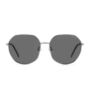Polaroid Women's Grey Polarized Geometric Sunglasses