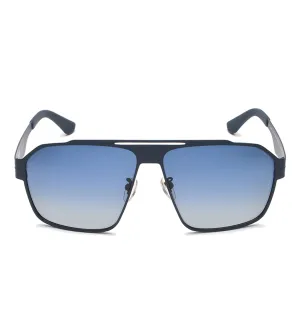 Police Men's Blue Square Sunglasses