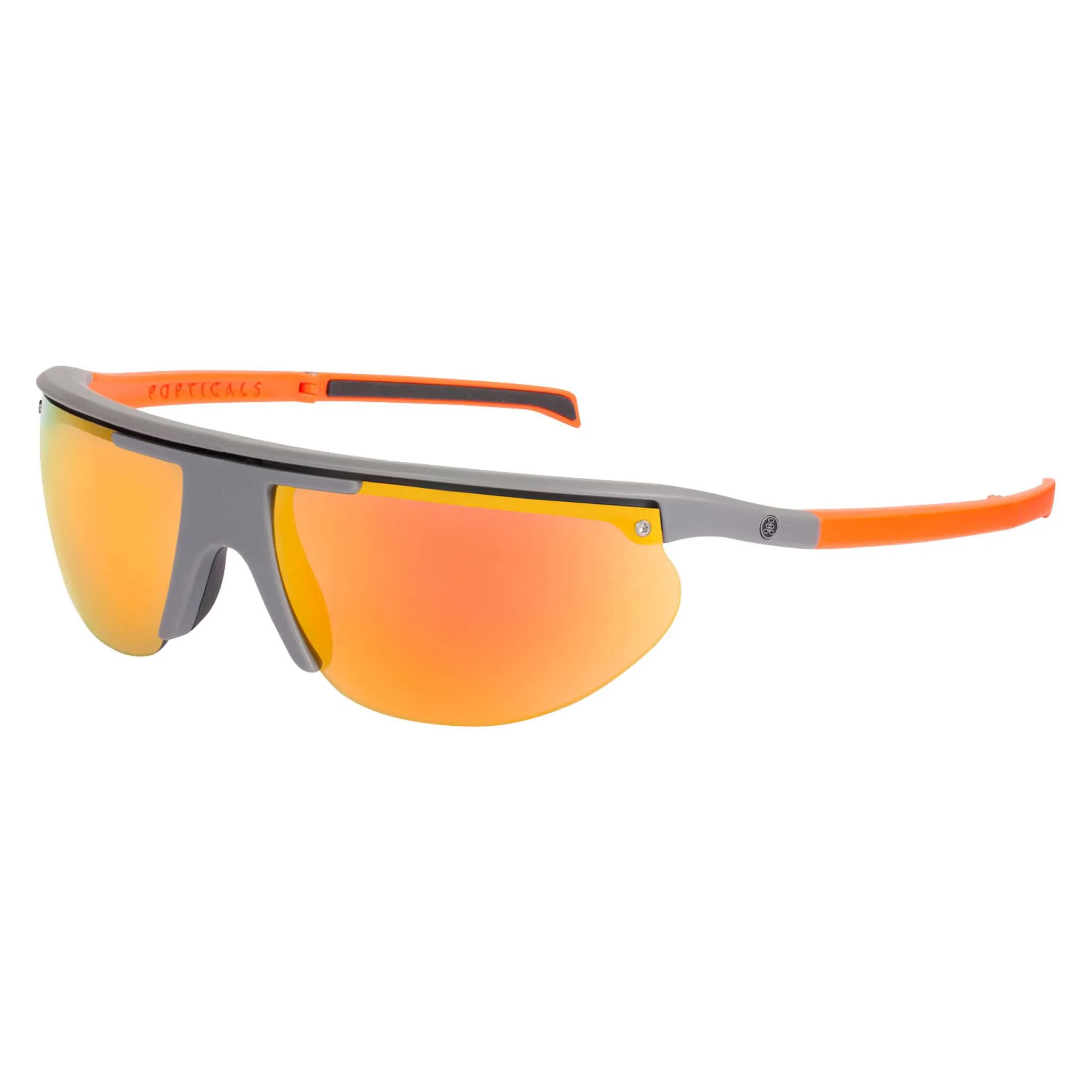 POPTRAIL | Polarized, Matte Gray/Orange, Orange Mirror, Small