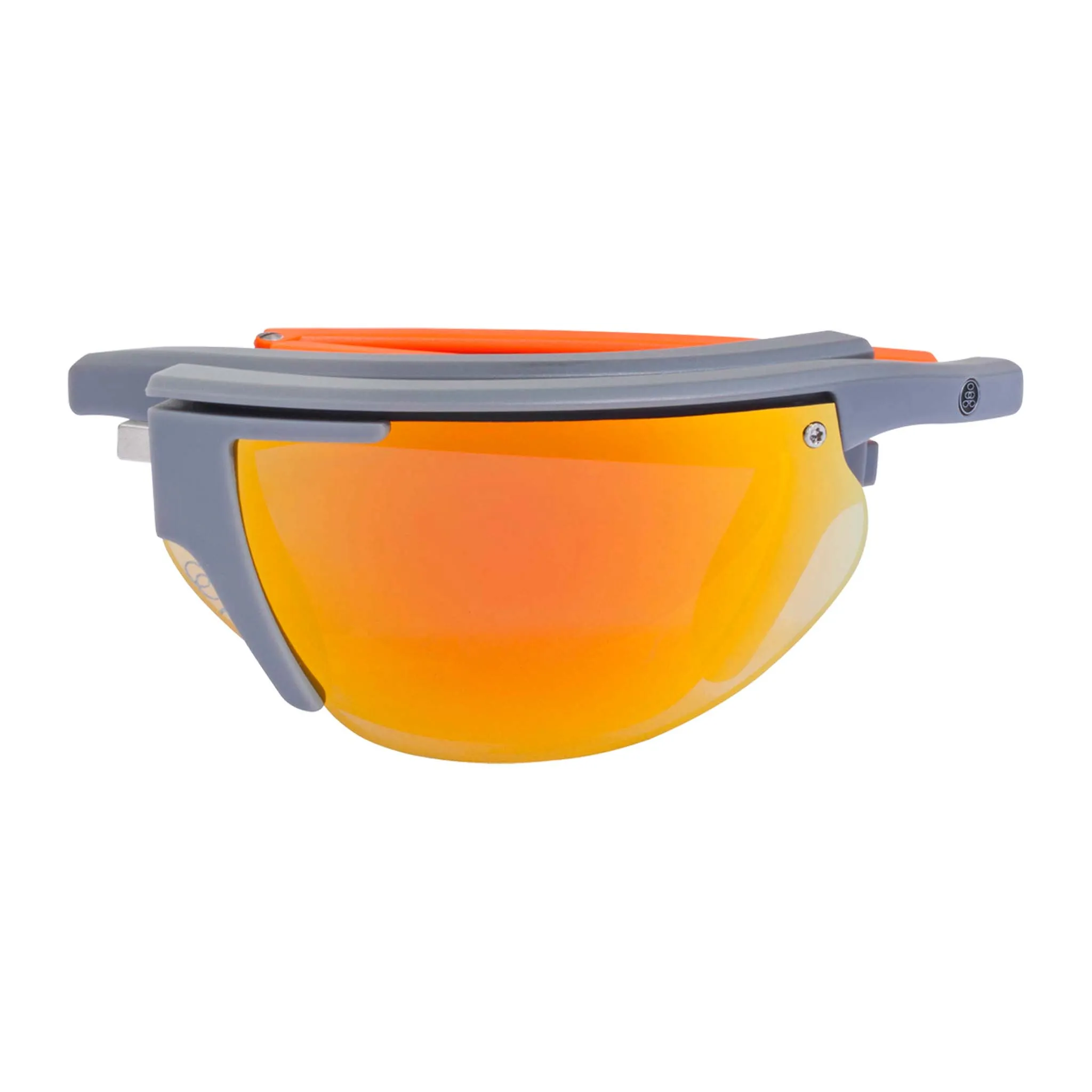 POPTRAIL | Polarized, Matte Gray/Orange, Orange Mirror, Small