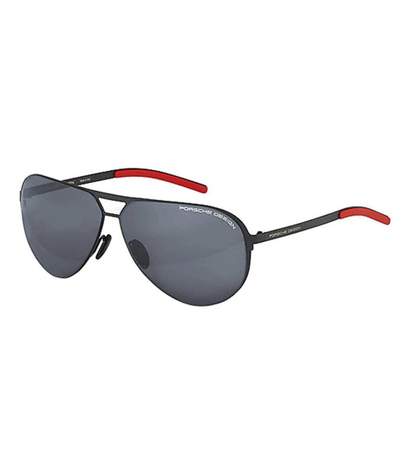 Porsche Design Unisex Black/Blue/Silver-mirrored Aviator Sunglasses
